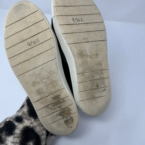 Vince Black Calf Hair Slip On Sneakers - Picture 8 of 9